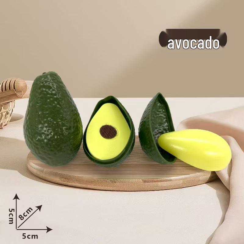 Children's Pretend Play Food Set with Cutting Fruits, Vegetables and Pizza