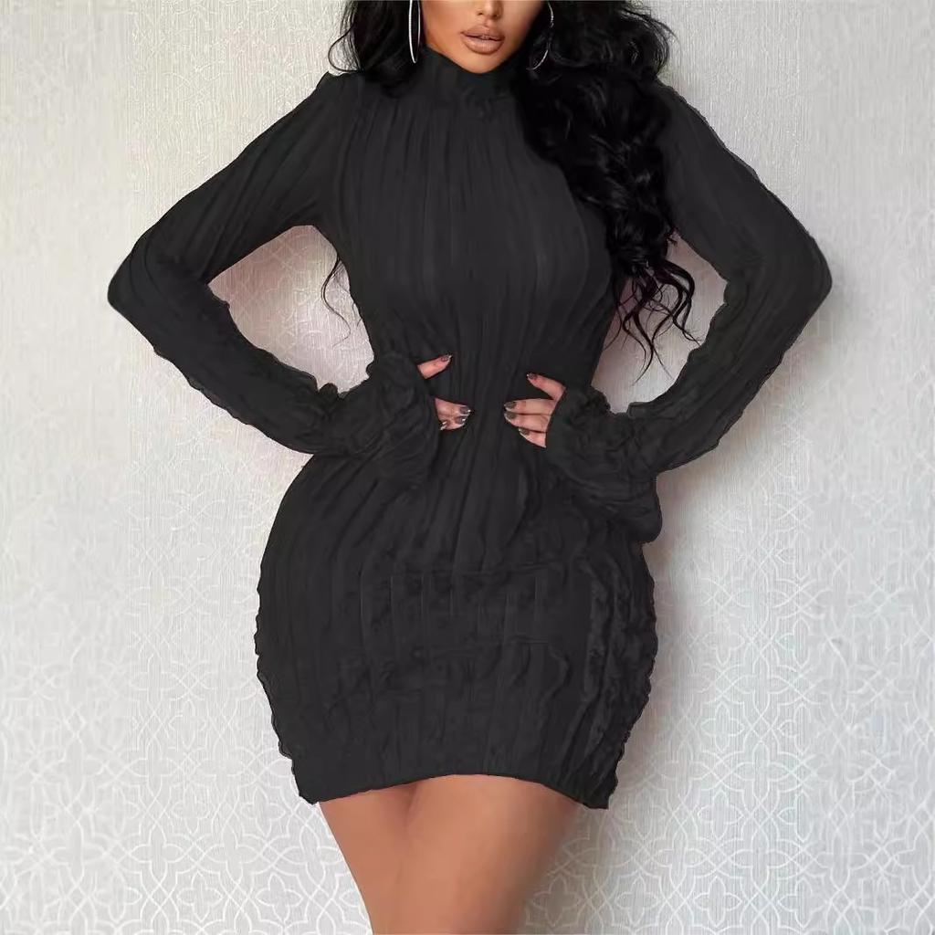 Women's Sexy Slim Fitted Pencil Dresses Tight Long Dress Ball Gown