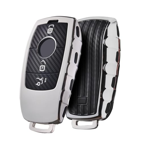

PANPHEN Mercedes Benz Key Case, Mercedes Benz Key Cover, Carbon Fiber, 360 Degree Full Protection, Scratch Prevention, Mercedes Benz Accessories,
