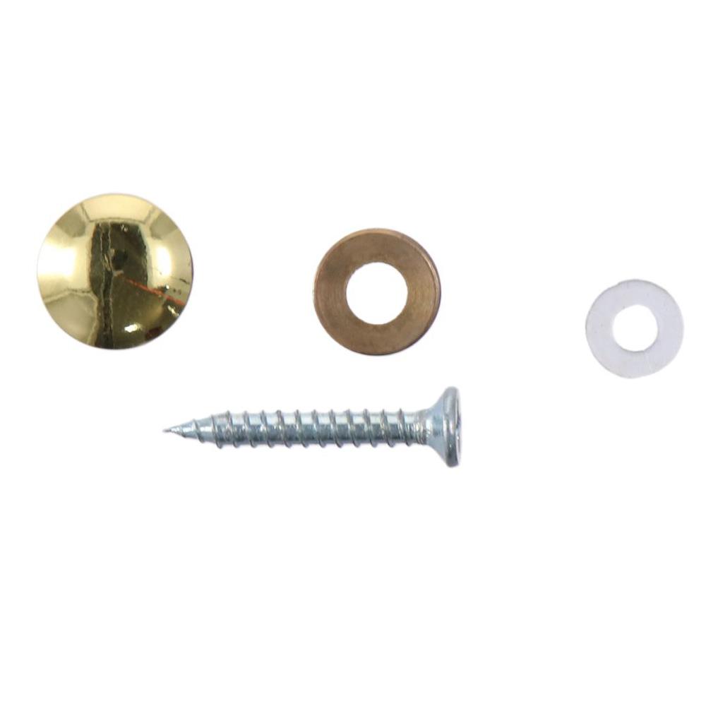 8Pcs Durable Polished Gold Mirror Screws 10mm/12mm/14mm/16mm/18mm Decorative Caps Decorative Screws