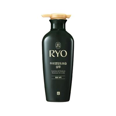 Ryo Nutrition & Moisture Szampon do skóry głowy Fermentowana zielona herbata 400ml*1szt./2szt.