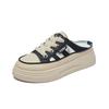 Fashion New 2025 Summer Thick Bottomed Head Slippers Women's Outdoor Wear Soft Bottom Comfortable Half Slippers Fashionable