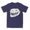 Camiseta Rage Comic Trollfac Anime Engraçado Hip Hop Manga Curta Tops Incríveis Verão Puro Gola Redonda 6XL Roupas