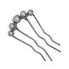 Fashion Metal U-Shaped Hair Stick Women Elegant Simple Pearl Hair Clip Pins Hairpin Headwear Hair Accessories Gifts