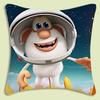 Cartoon B-Booba Funny Cute Pillow Covers Cartoon Sofa Decorative Home Double-Sided Printing Short Plush Cute Cushion Cover