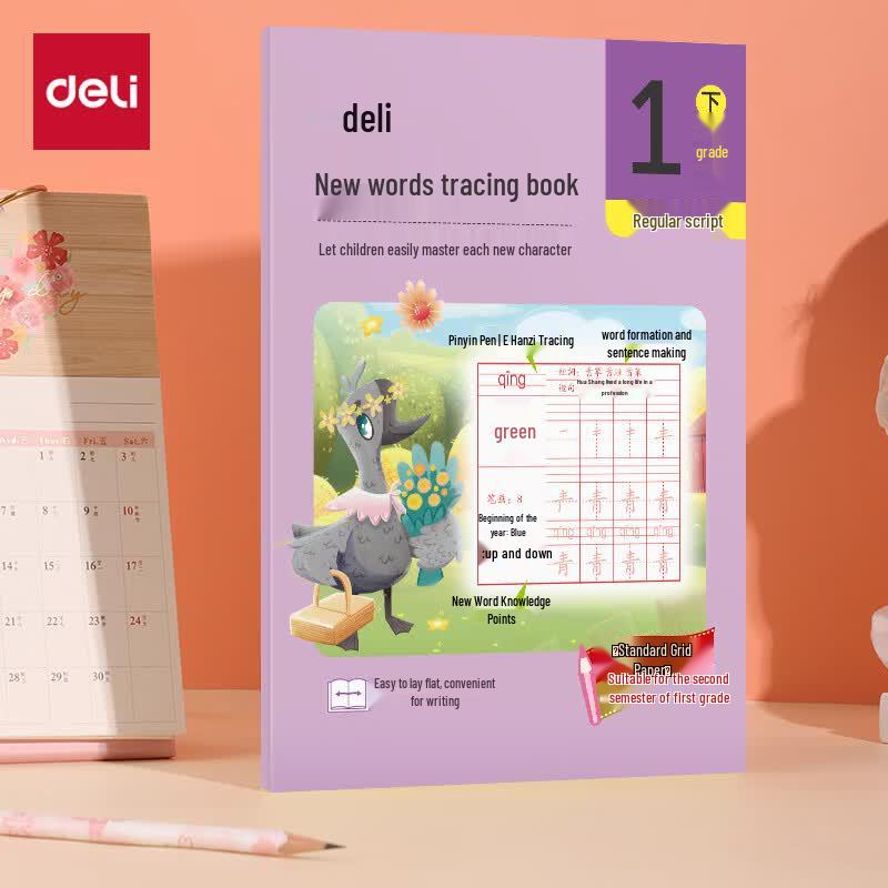 Deli Primary School Hard-Pen Character Tracing Book