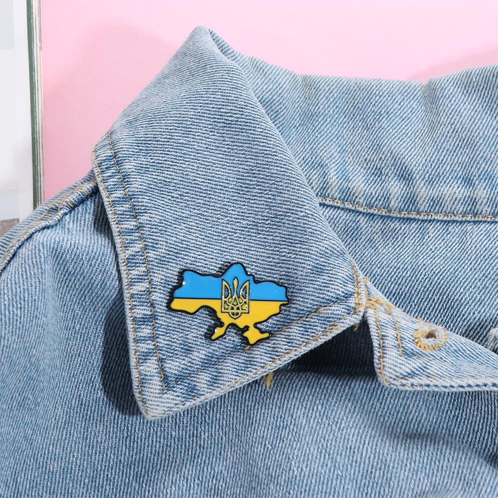 Brooches Ukraine Brooches Zinc Zinc Alloy Ukrainian National Pins Ukrainian Flag Pins  Girls Gifts