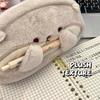 Large Capacity Pencil Case Multi-function Plush Pen Bag Otter Penguin Stationery Organizer Back To School Gift