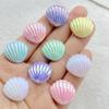 12 Pièces Résine 3D Coquillages couleur AB Cabochon Plat Dos Scrapbooking DIY Accessoire Décoration Maison Figurine Artisanat