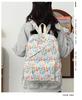 Schoolbag Japanese small fresh floral backpack Junior high school Mori sweet simple lightweight daily leisure large capacity backpack