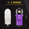 PHINLION 194 LED Light Bulb Purple 168 2825 W5W T10 Wedge 5-SMD 3030 Chipsets LED Replacement Bulbs for Car Interior Dome Map Door Courtesy Parking
