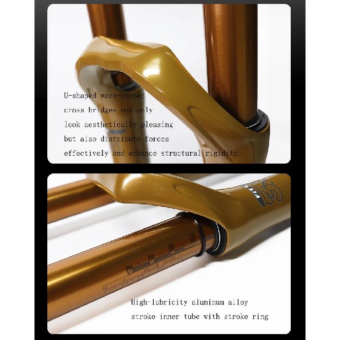 Bike Fork Rebound Adjustable MTB Air Front Suspension 27.5/29 Inch 160mm/180mm Travel Boost Size 110mm Fork Bicycle Accessories