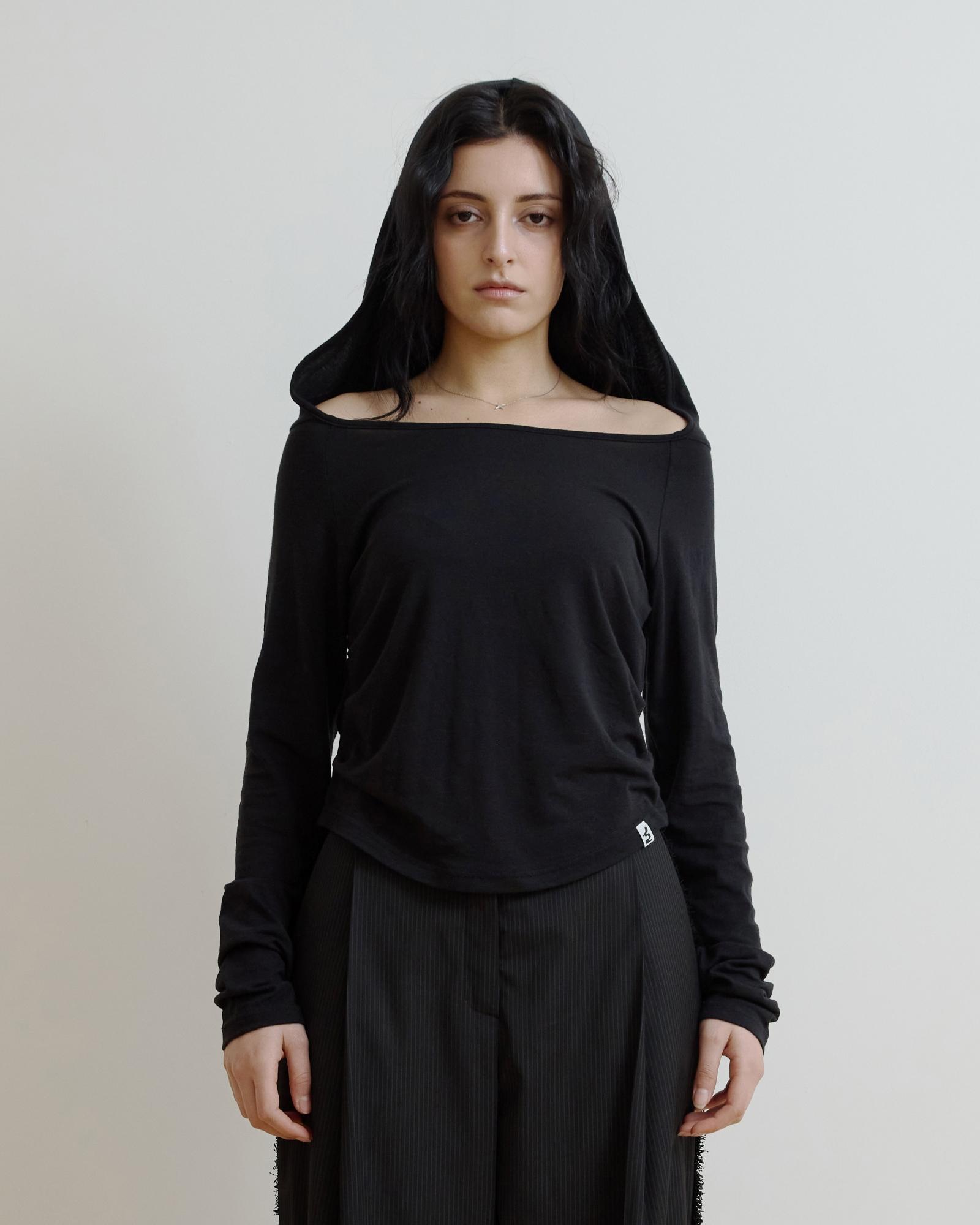 M Y Who Без плеч Худи (черный) Black