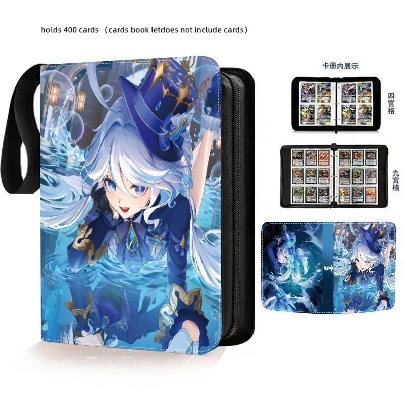 400900 Pcs Card Album Book Anime Genshin Impact Collection Card Zipper Game Cards Sunny Starscout Binder Holder Kids Gifts Toys