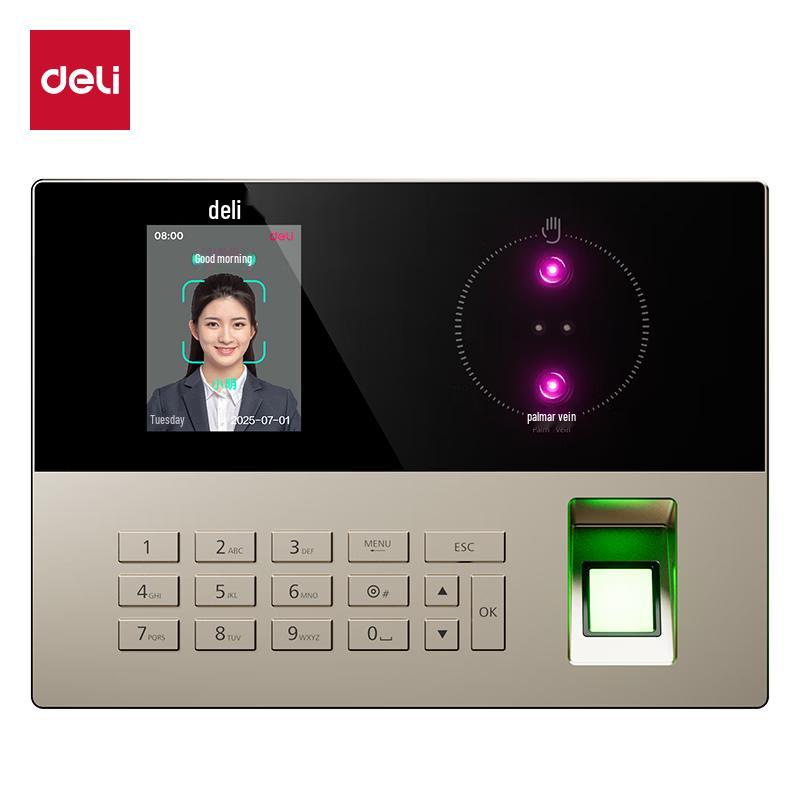 Deli Smart Time Clock & Attendance Machine CN Plug (adapter Included)