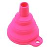 1/4PCS Silicone Collapsible Funnel Foldable Kitchen Long Neck Dispense Gadget Tool Filter Sorter Small Water Bottle Liquid Oil