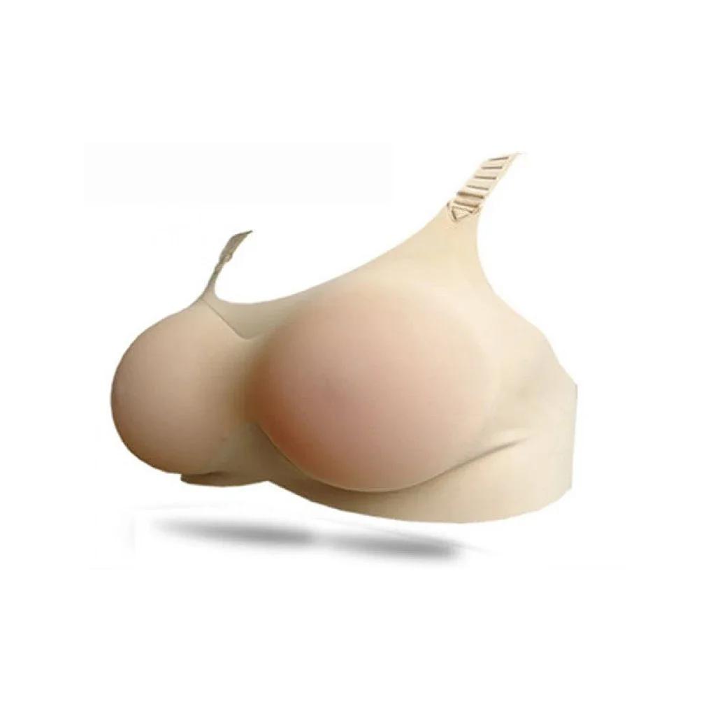 Silicone Bra Fake Mother Bra Silicone Prosthesis Breast Cross-Dressing Prosthetic Breast Fake Breast Chest Pad Simulation Bra
