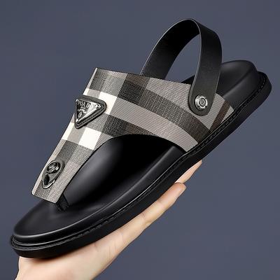 Korean Version Personality Non-slip Outdoor Sandals for Men Dual-use Beach Shoes 2025 New Summer Wear Slipper Shoes Man