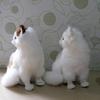 Simulated Cat Simulated Cat Flower Digging Cat Fur Animals Flower Cat Crafts Doll Cat