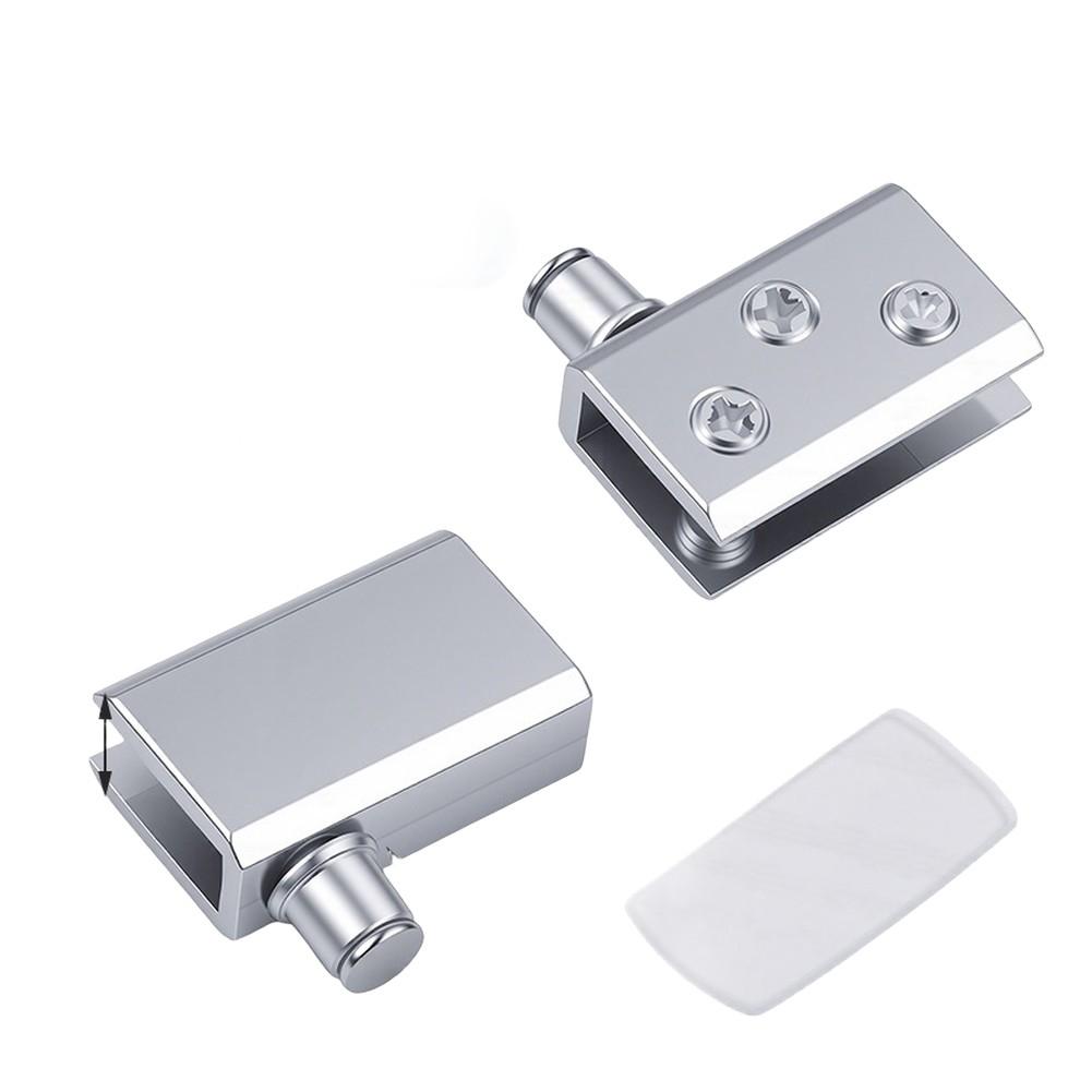 glass door hinge waterproof rust resistant Display cabinet hinge for 6 to 8mm glass zinc alloy spring loaded adjustable pivot