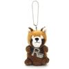 Take Off Red Panda Plush Toy Strap with Initial Charm [R] Angel's Mischief Series