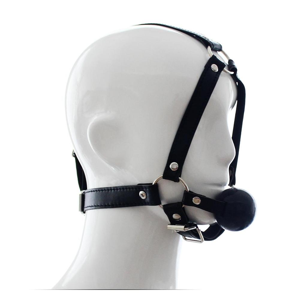 VaHppy Gag Máscaras Sexo Oral Jogos de Casal Role Play Cosplays Rainha Condicionamento Escravo de Cão PU Silicone Ossos de Cão Bolas de Sucção Argola O Bondage