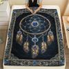1Pc Dreamcatcher Print Flannel Blanket, High Quality Comfortable for All Seasons, Home Decor, Warmth and Comfort, Perfect for Christmas Gifts W92