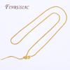 50CM 18K Gold Plated Box Chains For Necklaces Women,Fashion Jewelry Chains Accessories,DIY Findings