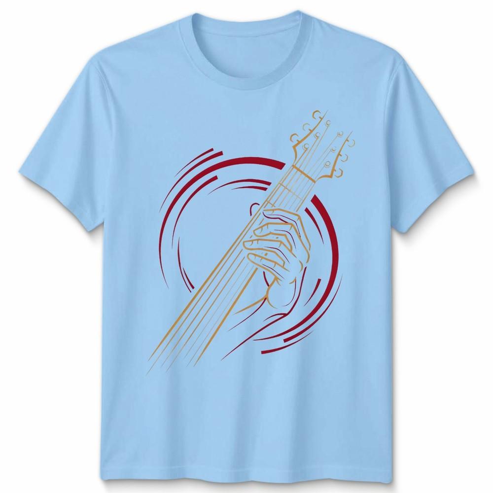 Playing Guitar Unisex T Shirt Guitarist Music Life Musician Gift Graphic Tee S