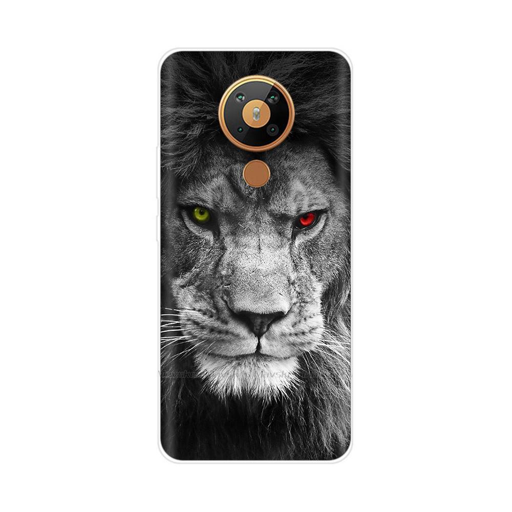 For Nokia 5.3 Case Transparent Phone Case Printing Bumper For Nokia 5.3 Nokia5.3 Case Back Cover 6.55'' TPU Soft Silicone Shells