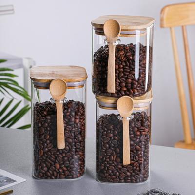 Storage Jar Transparent Airtight Glass Multifunctional Grain Container Tank with Sealed Lid for Kitchen