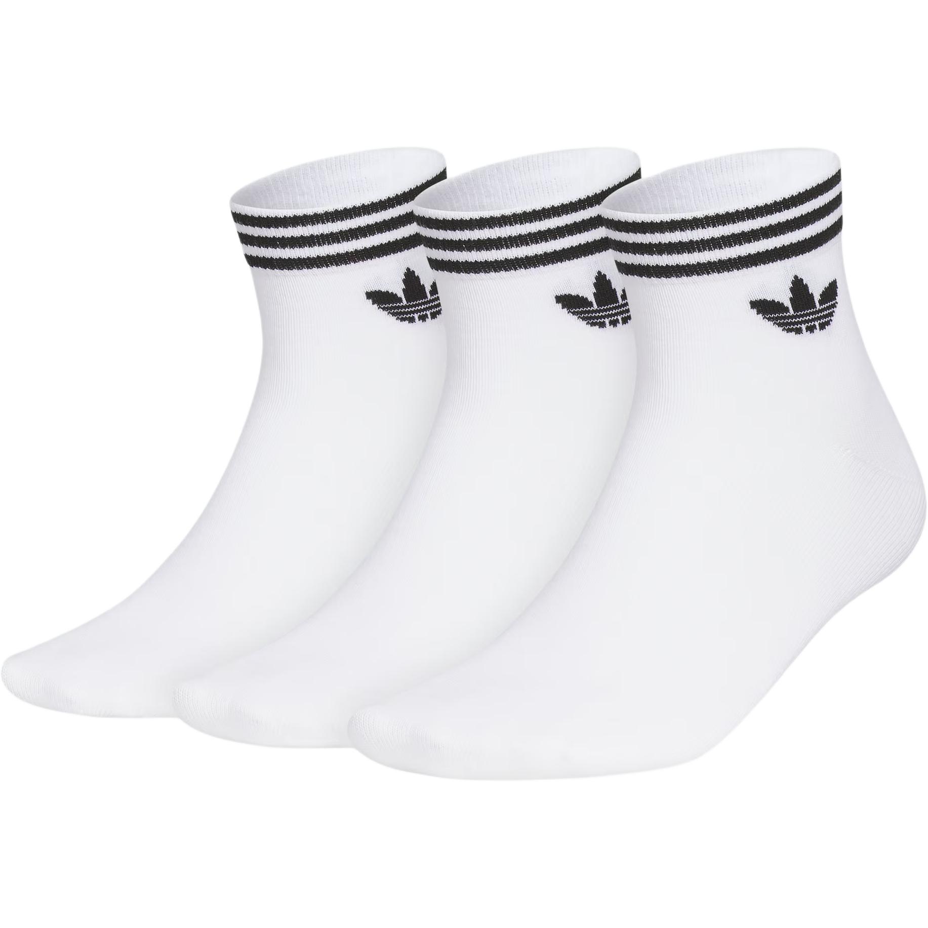 Adidas Originals ORI TREF ANK 3P Ankle Socks Unisex 3 Pack White JL7667 M