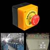 660V 10A Emergency Stop Button Switch Box Waterproof Safety Stop Push Button With Rain Cover For Industrial Machine