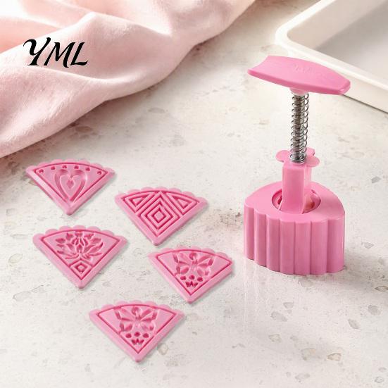 Kreativní kuchyňské nástroje na pečení, oboustranná forma, 2v1 DIY lisovací nástroj na pečení pro formičky na měsíční koláče, sušenky, koláče, odnímatelný ABS gadget, pro domácí pečení