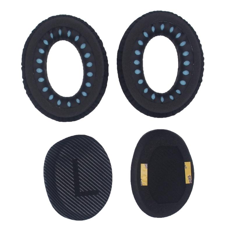 Thick Memory Foam Ear Pad Compatible for QC35 QC35II Headsets Earmuff for Superior Noise Isolation Enhances Sound