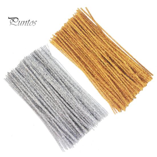 

2 комплекта, 30 см, очиститель для труб, блестящие красочные DIY, художественные промыслы, гибкие, дошкольное образование, детский стебель из синели, развивающие игрушки, подарок на день рождения A