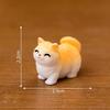 12PCS Simulation Resin Cats Model Figurine Safe Desktop Ornament Accessories For Creative Garden Landscape Display