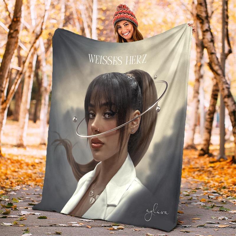 1pc German singer and musician Ayliva blanket, al season lightweigh Poster blanket home office outdoor nap multifunc Poster blanketional blanket