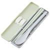 Skater Chopsticks Spoon Combination Set 18cm Antibacterial Treated Lunch Box for Adults Comes with Silicone Cushion and Doesn't Make a Sound Made in J