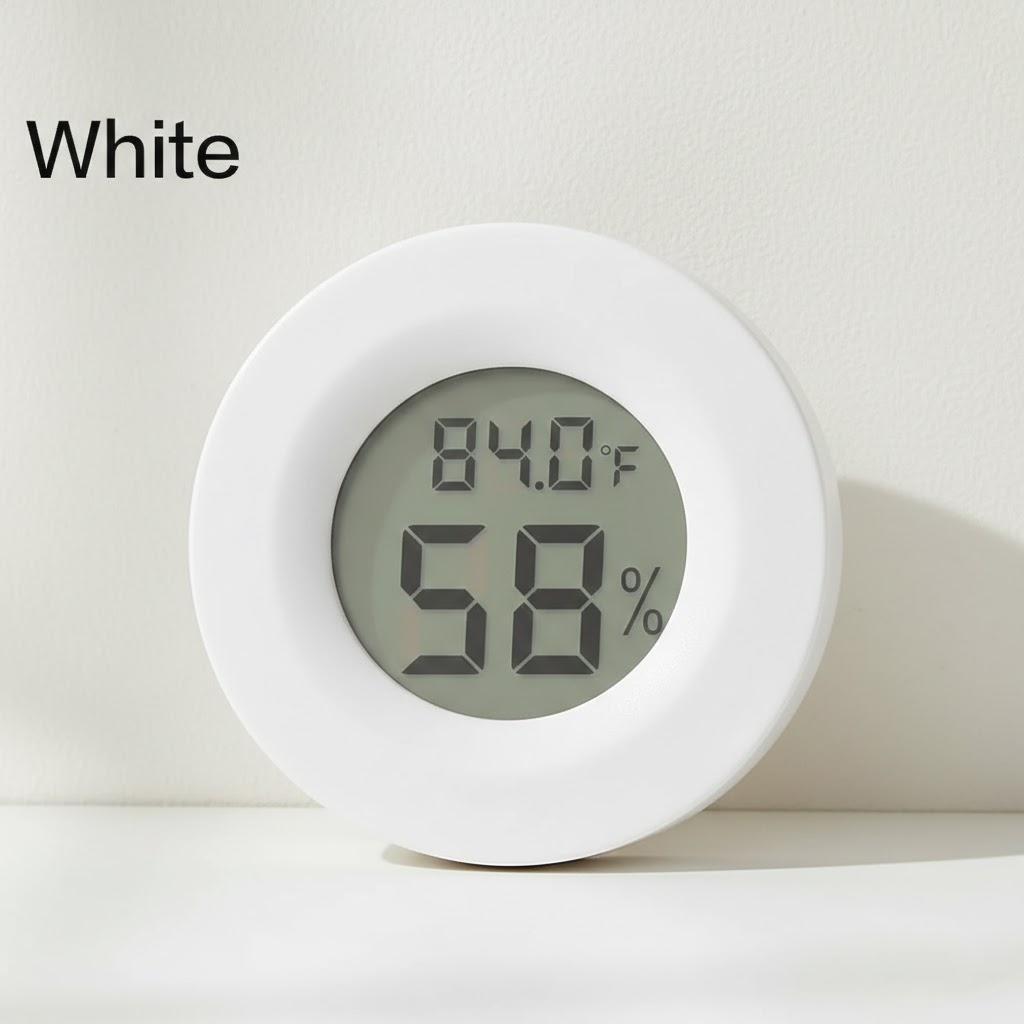 

High Precision Digital LCD Thermometer Hygrometer Indoor Outdoor Temperature Humidity Sensor Home Use 1PC білий