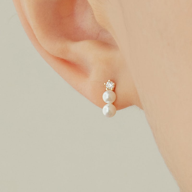 Primaute [14K GOLD]SHINING Drop PEARL