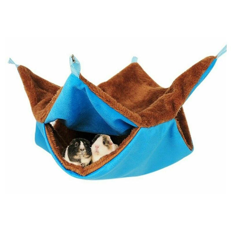 Weiche Plüschhängematte für Kleintiere Doppellagiges Design für ultimativen Komfort