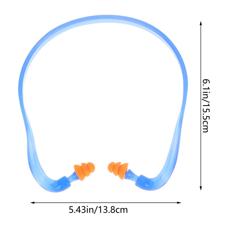 Soft Silicone Head-Mounted Earplugs Protector Anti-Noise Earmuff For Water Sports Swimming Sleeping Noise Reduction Ear Plugs