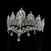 Neue, luxuriöse und elegante Doppelkrone für die Braut – Hochzeitskrone, Tiara, Haarschmuck, Haupt-Hochzeitsaccessoires