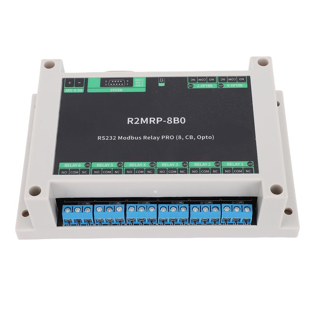 Industrial Relay Module for  232 Interface RTU Optocoupler Isolation Module ABS Enclosure DB9 Male