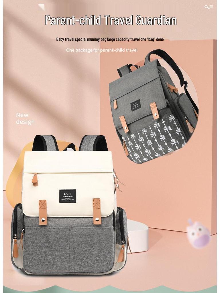 Mummy's Large Capacity Multifunctional Baby Bag - Double Shoulder Design for Moms