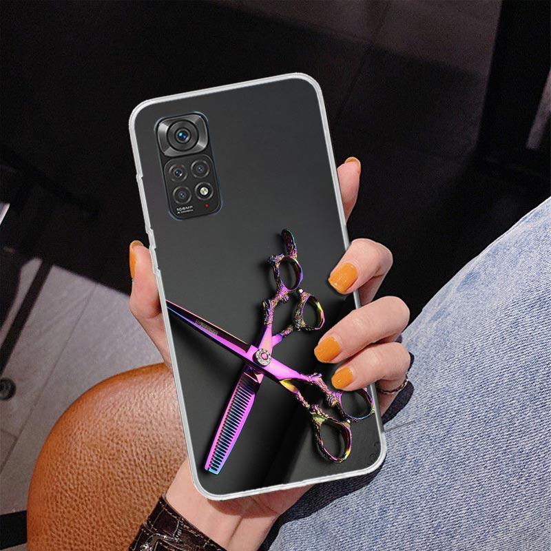 Hair Stylist Scissors Brush Phone Case For Xiaomi Redmi Note 15 14 13 12S 12 11 Pro Plus 14S 11S 11E 10 10S 11T 5G Personalized