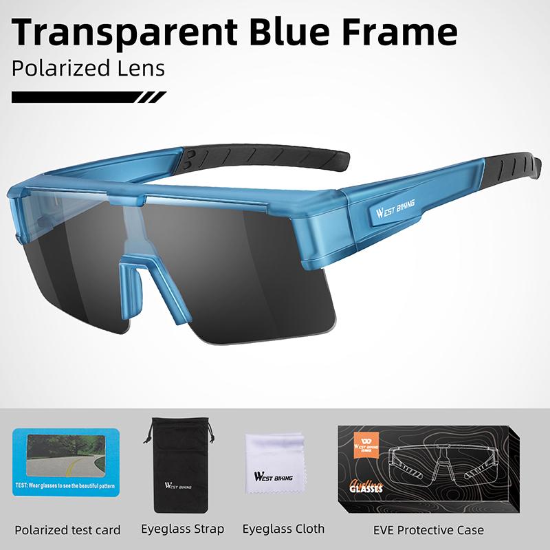 Photochromic Cycling Glasses Fit Over Myopic Sunglasses UV 400 Polarized Fishing Bike Goggles Cool Aesthetic Eyewear
