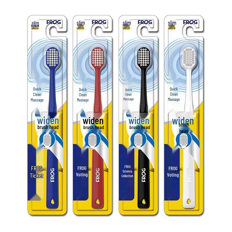 Frog 631A Wide-Head Soft Bristle Toothbrush, 10-Pack