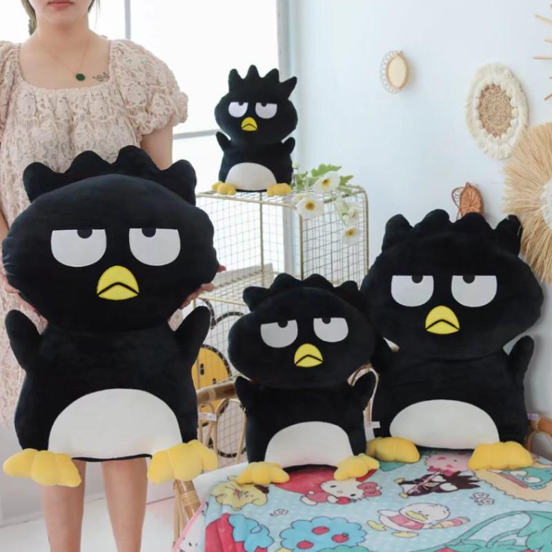 Cartoon Cool Black Penguin Plush Toy With Ultra Soft Short Fur For Kids And Teens